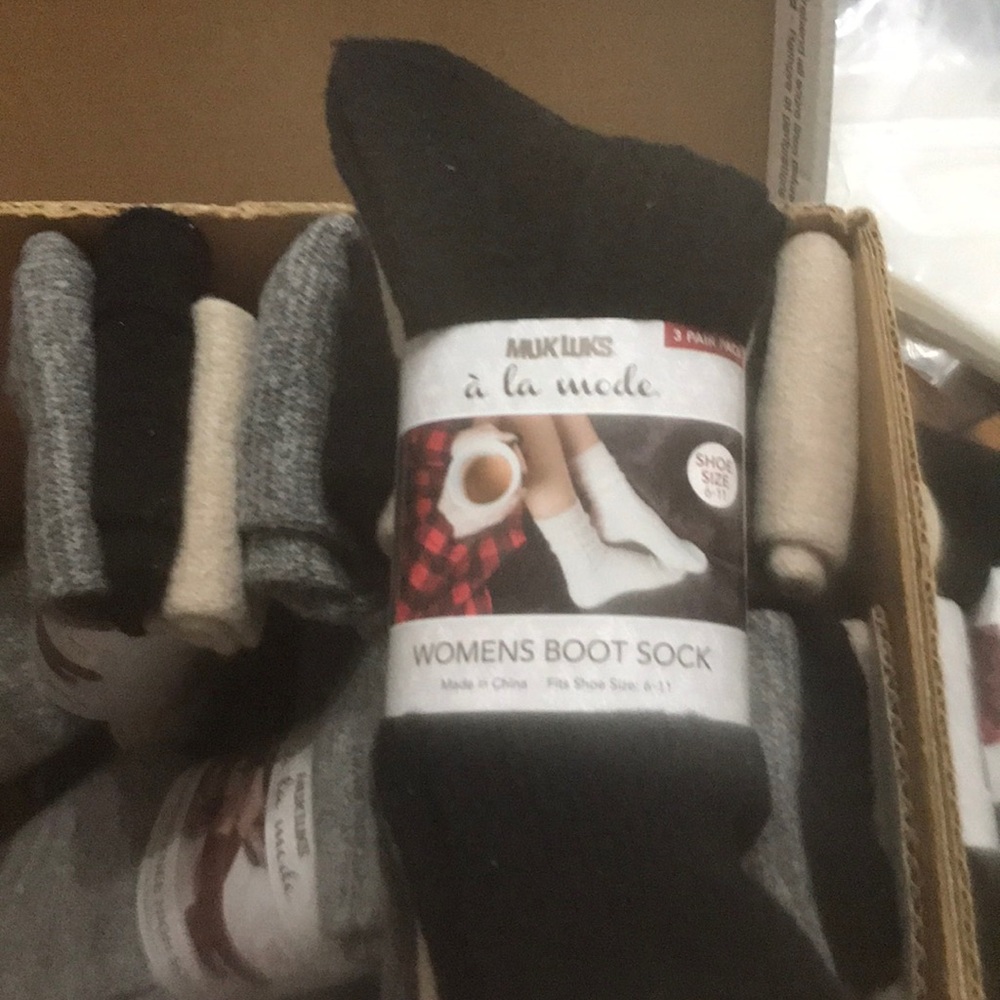 MUKLUKS WOMENS BOOT SOCKS 3 pair